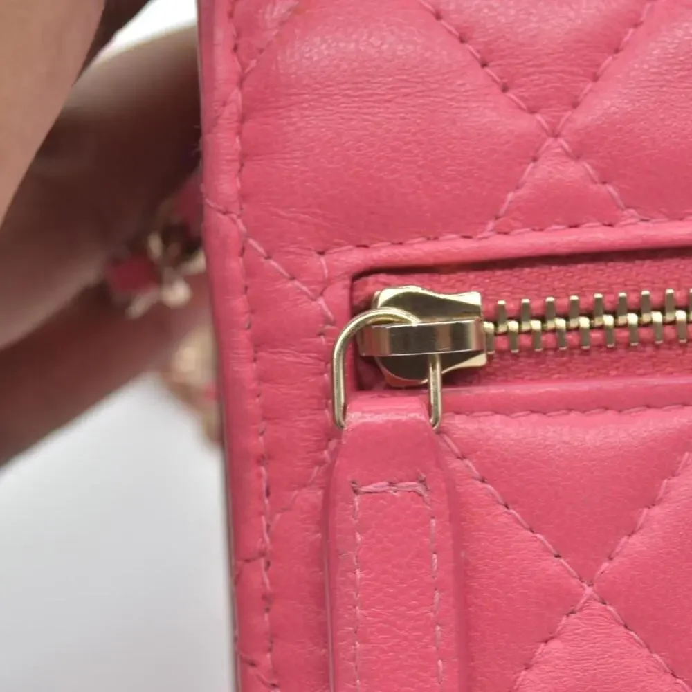 Chanel Lambskin Quilted Mini Trendy CC Wallet On Chain WOC